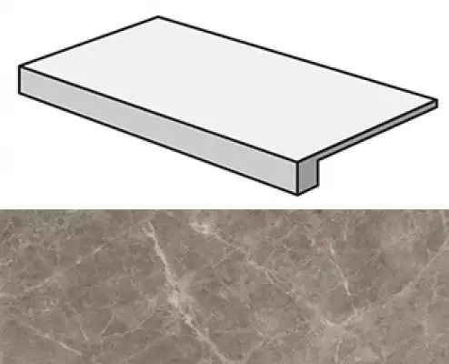 AFCF Marvel Gris Supreme Scalino Lappato 33x60