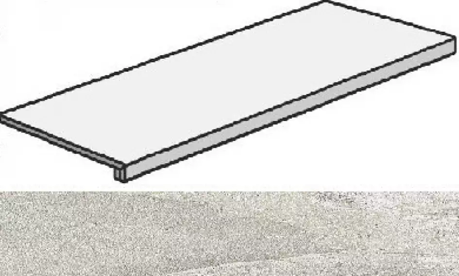AN4X Klif White Scalino 75 37,5x75