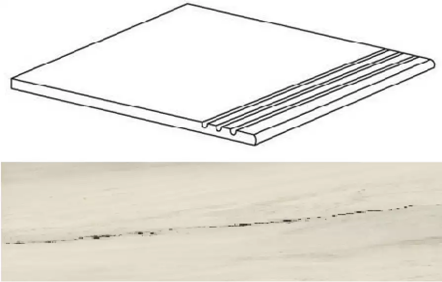 AO65 Marvel Bianco Fantastico Gradino 37,5x75