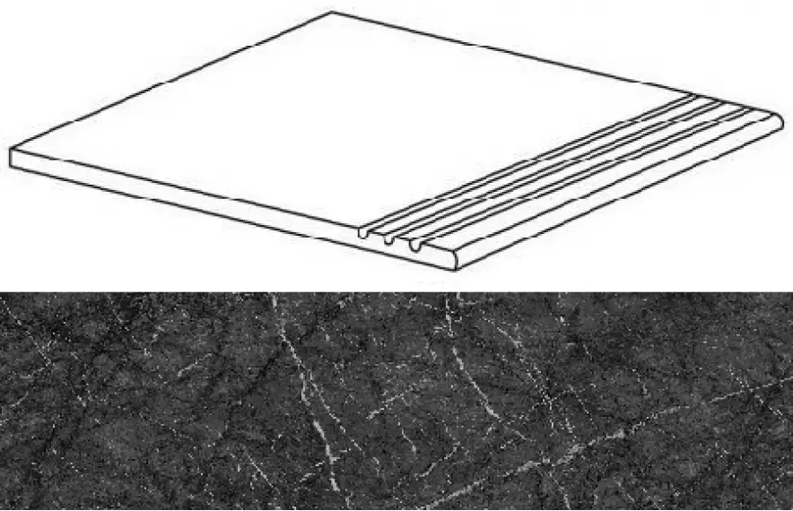 AO67 Marvel Grigio Intenso Gradino 37,5x75