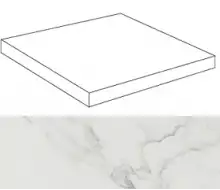 ASMT Marvel Calacatta Scalino Angolare 33x33