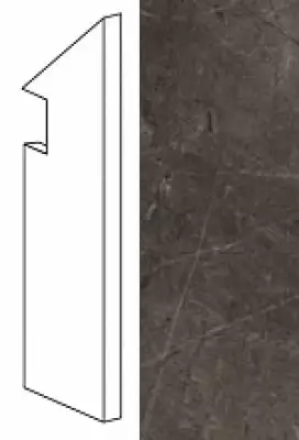 ASNH Керамогранит Marvel Grey Battiscopa Sag.DX 7.2x30