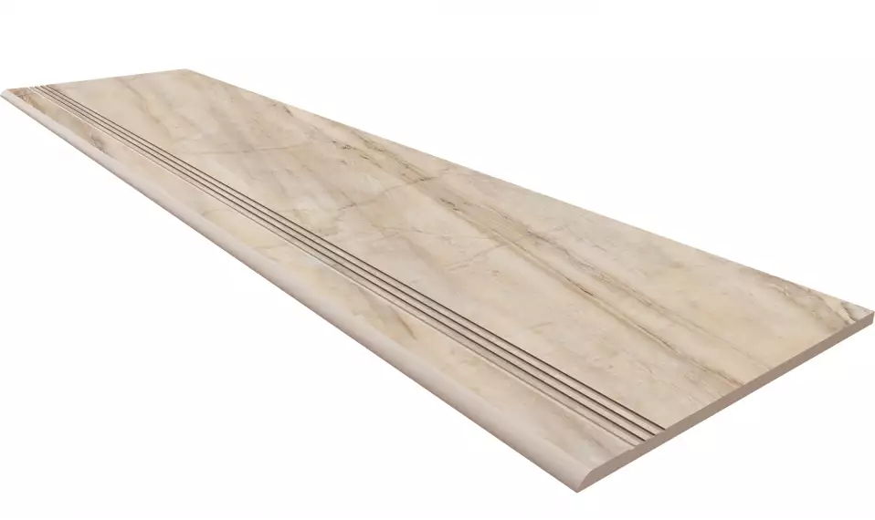 BR01 Bernini Pearl Ступень неполированная 30x120