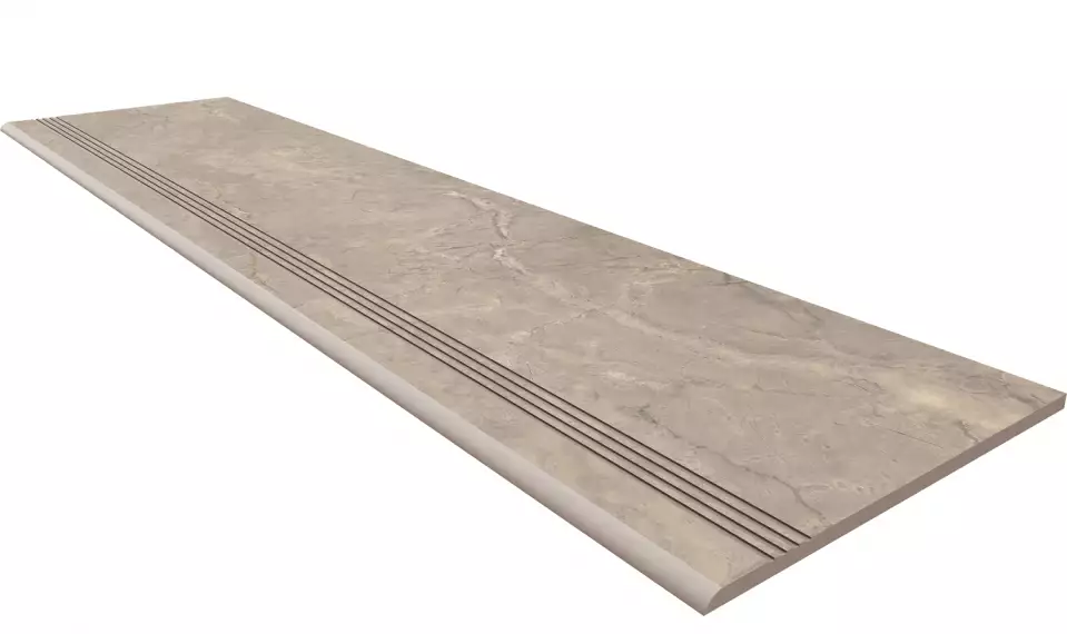 BR02 Bernini Beige Ступень неполированная 30x120