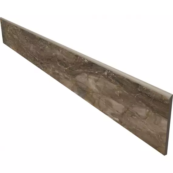 BR04 Bernini Dark Brown плинтус неполированный 7x60