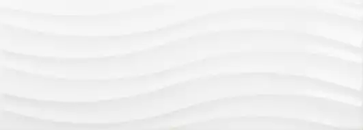 Flat Ondas Blanco Brillo 25x70