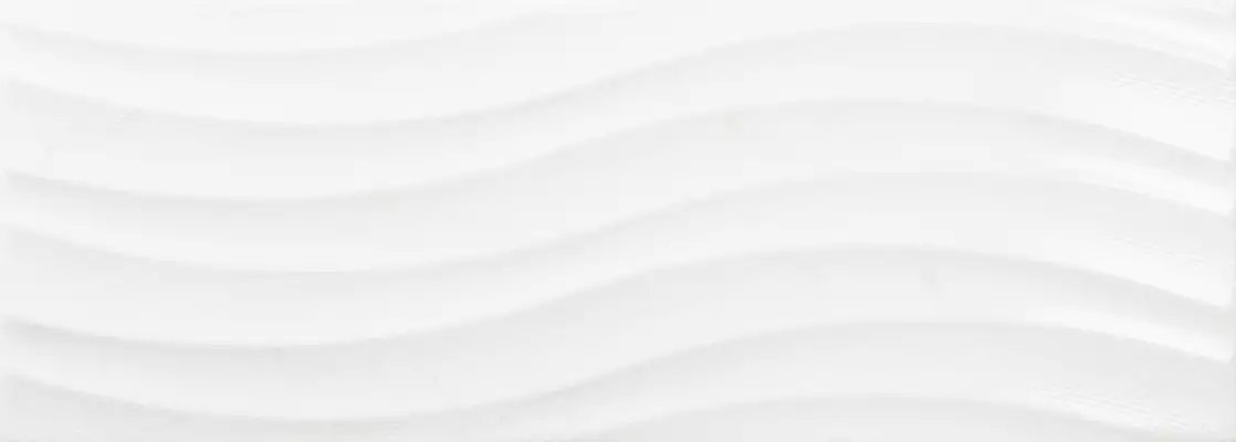 Flat Ondas Blanco Brillo 25x70