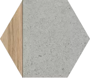 Hexagono Ligard Gris 23x26,6