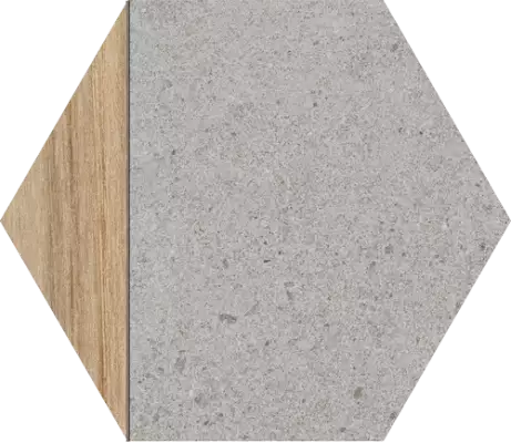 Hexagono Ligard Gris 23x26,6