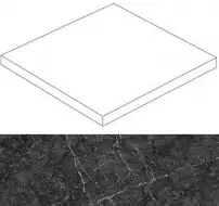 Marvel Grigio Intenso Scalino Ang. 37,5x37,5