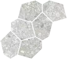 Mosaico Aymaras Gris 24.2x39.5