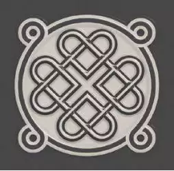 Декоративная вставка Celt Grey неполированная 5.8x5.8x7