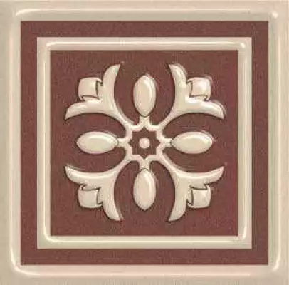 Декоративная вставка Venezia Beige неполированная 5.8x5.8x7