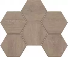 Мозаика CW02 Classic Wood Hexagon неполированная 25x28.5
