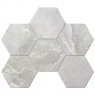 Мозаика KA01 Kailas Grey Hexagon 25x28.5