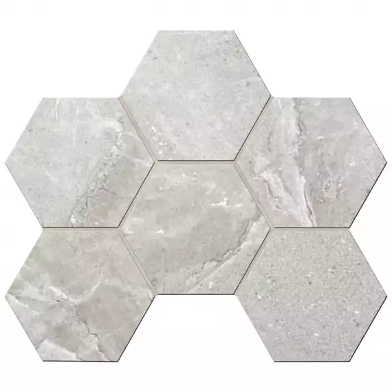 Мозаика KA01 Kailas Grey Hexagon 25x28.5