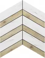 Мозаика SM01/SI01 Supreme Chevron неполированная 37.5x29x1.0