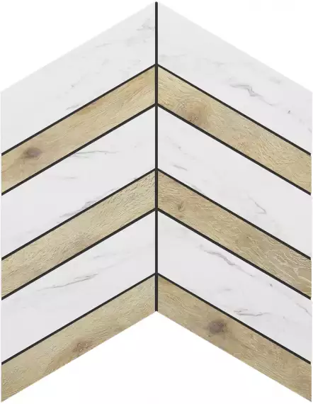 Мозаика SM01/SI01 Supreme Chevron неполированная 37.5x29x1.0