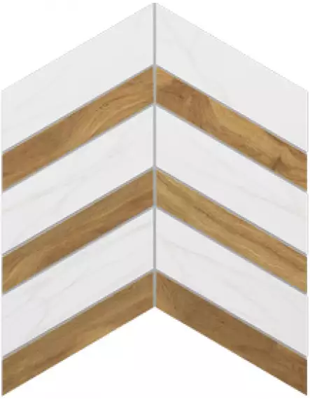 Мозаика SM02/SI02 Supreme Chevron неполированная 37.5x29x1.0