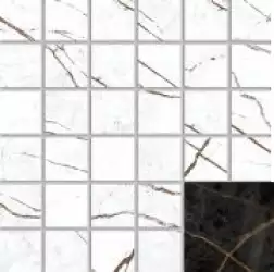 Мозаика Сандра Черно-Оливковый MR 30x30