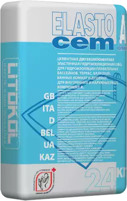 Смеси и затирки ELASTOCEM (А+B) 24кг