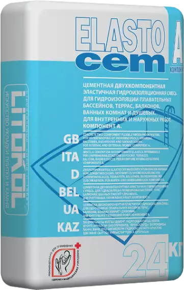 Смеси и затирки ELASTOCEM (А+B) 24кг