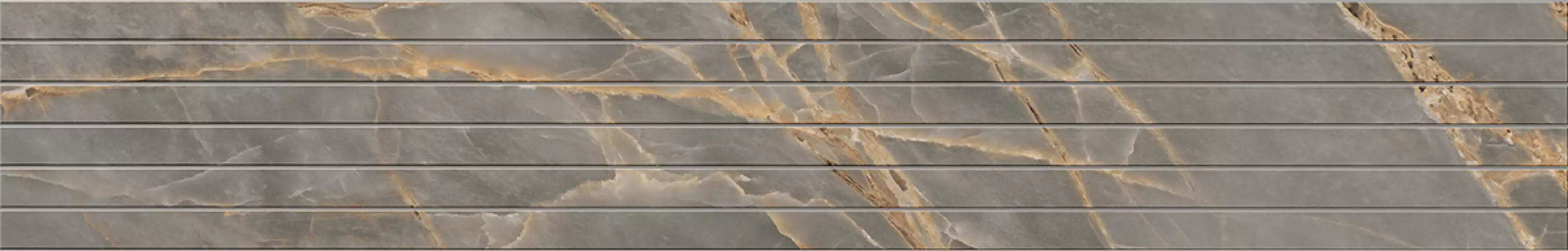 Фальшмозаика IN01 Intense Grey Trail полированный 19x120